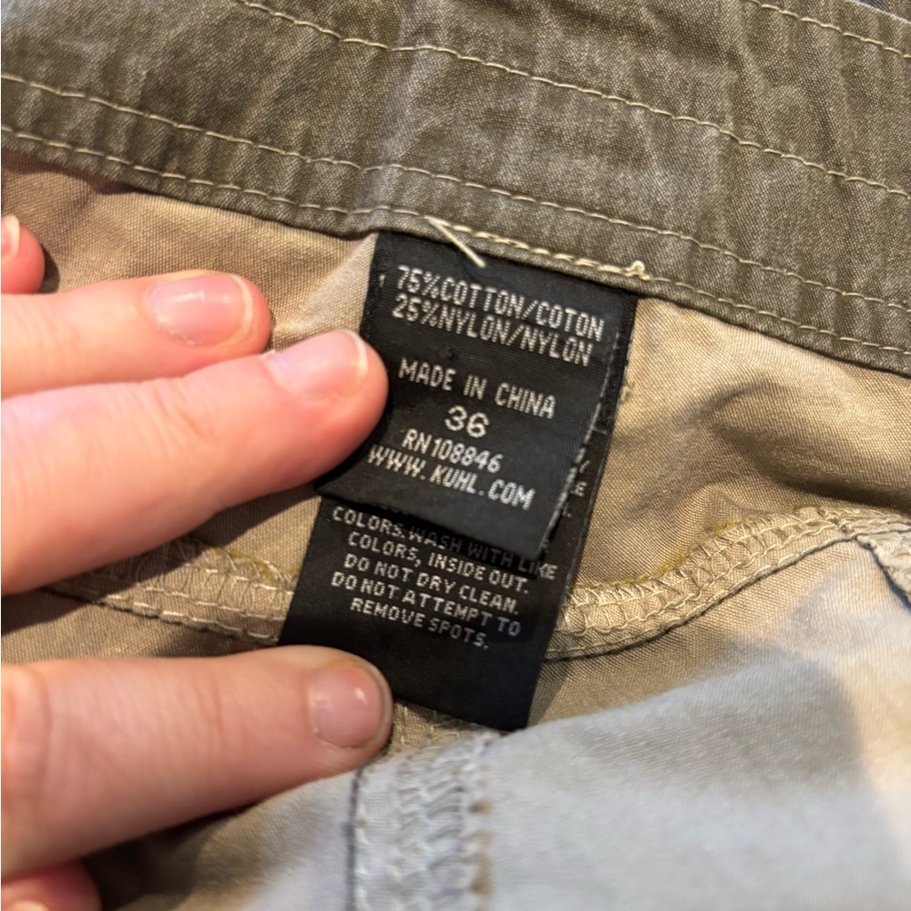 Kuhl Cargo Shorts Mens 36 Vintage Patina Dye Utility - Picture 7 of 8